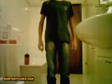 Teen play in bathroom